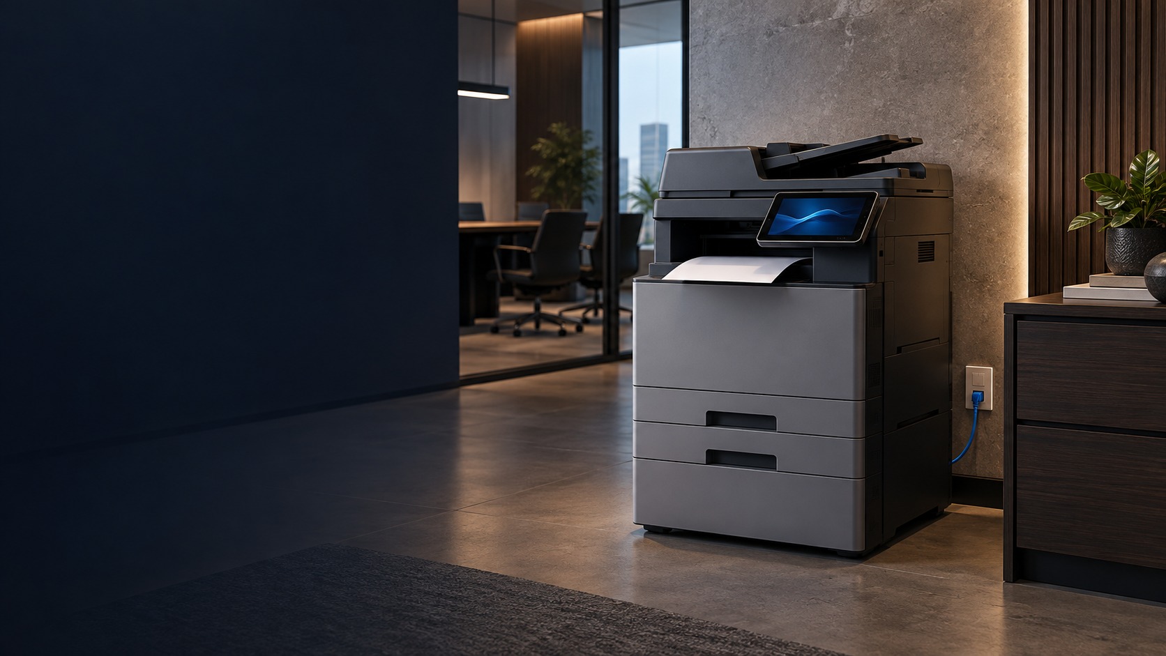 Office network multifunction printer – Printer & Network Printer in Kuching & Sarawak (illustration)