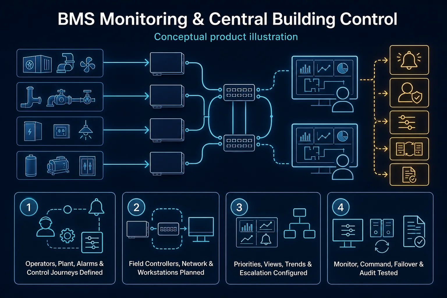 Conceptual BMS Troubleshooting in Kuching system context. BMS Troubleshooting in Kuching combines the installed-system path with the stated service mode; diagnosis and corrective scope remain subject to inspection and approval.