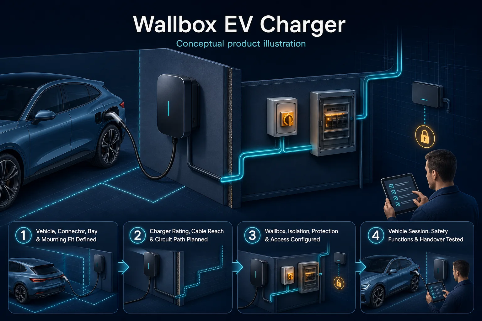 Wallbox EV Charger system diagram