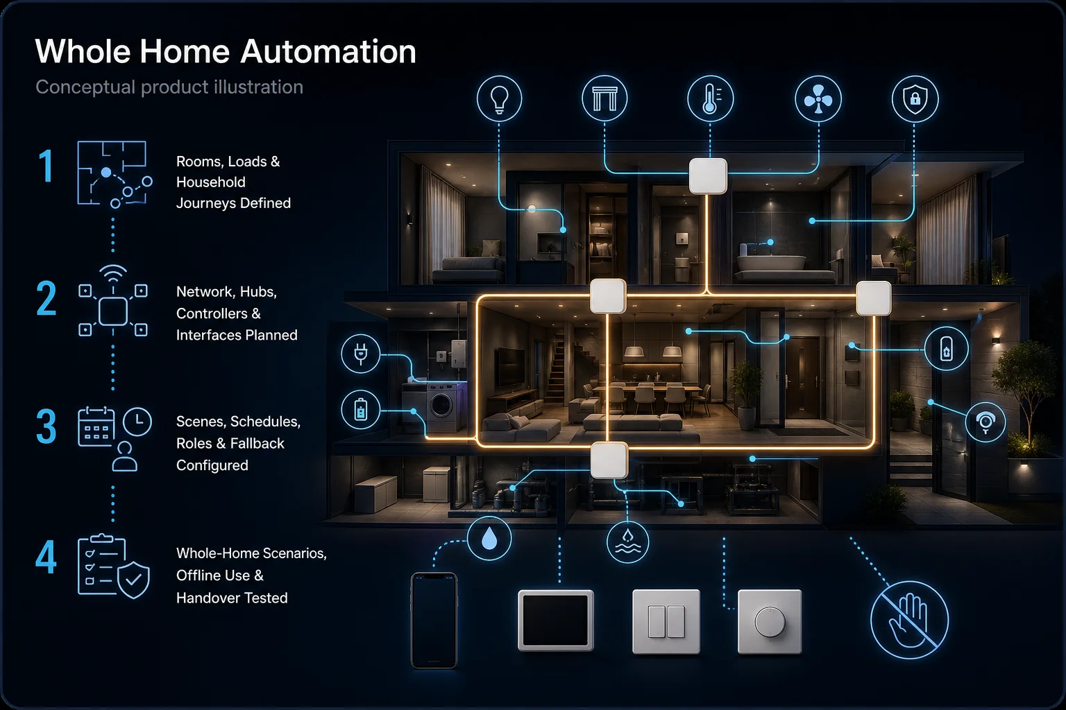 Whole Home Automation system diagram