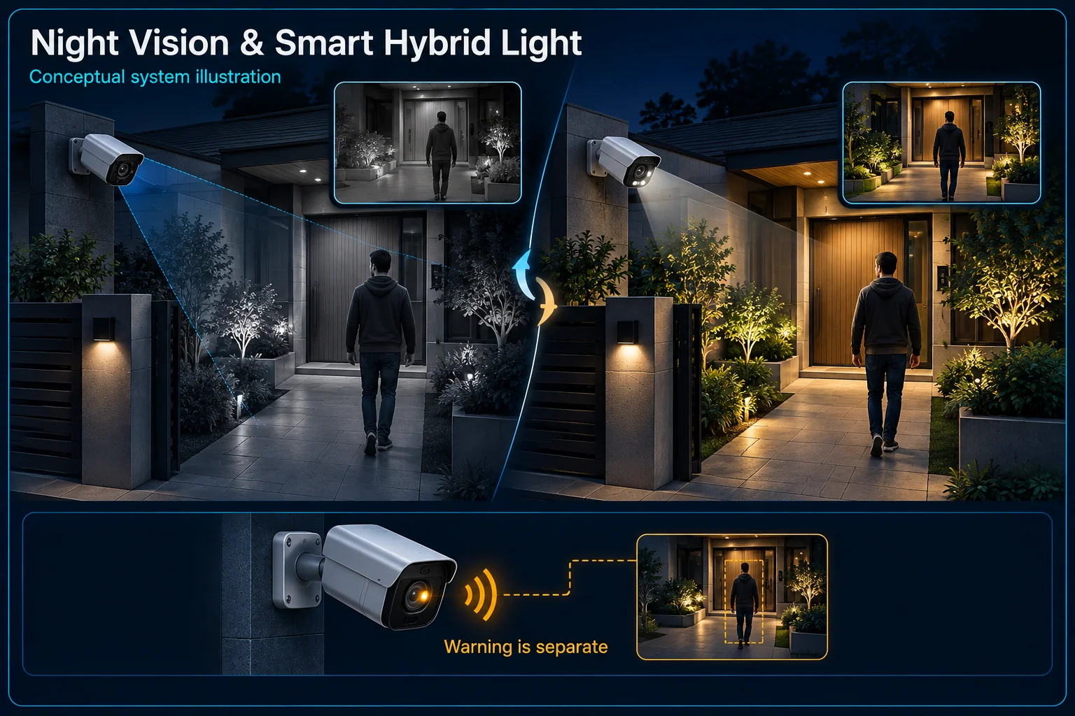 ColorVu / Color Night Vision CCTV in Kuching & Sarawak – system diagram