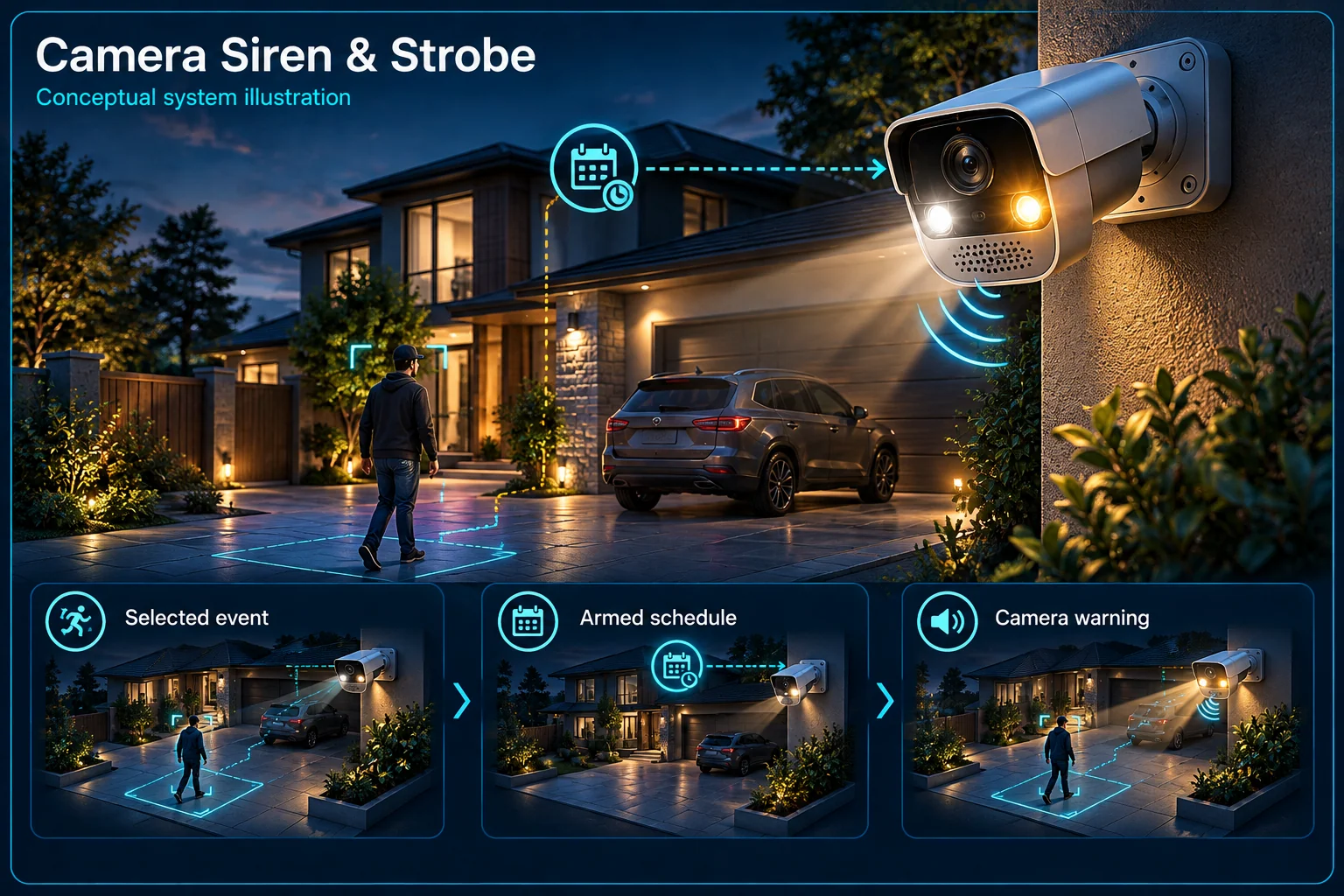 Active Deterrence CCTV in Kuching & Sarawak – system diagram