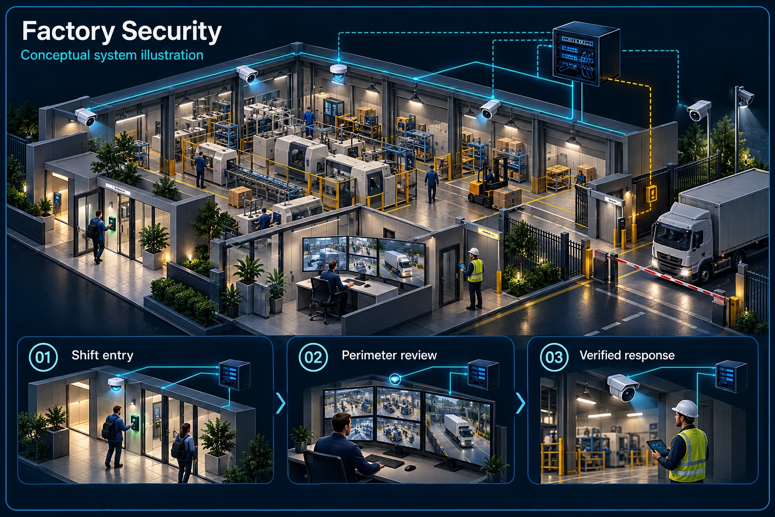 Factory & Industrial Integrated Systems in Kuching – system diagram