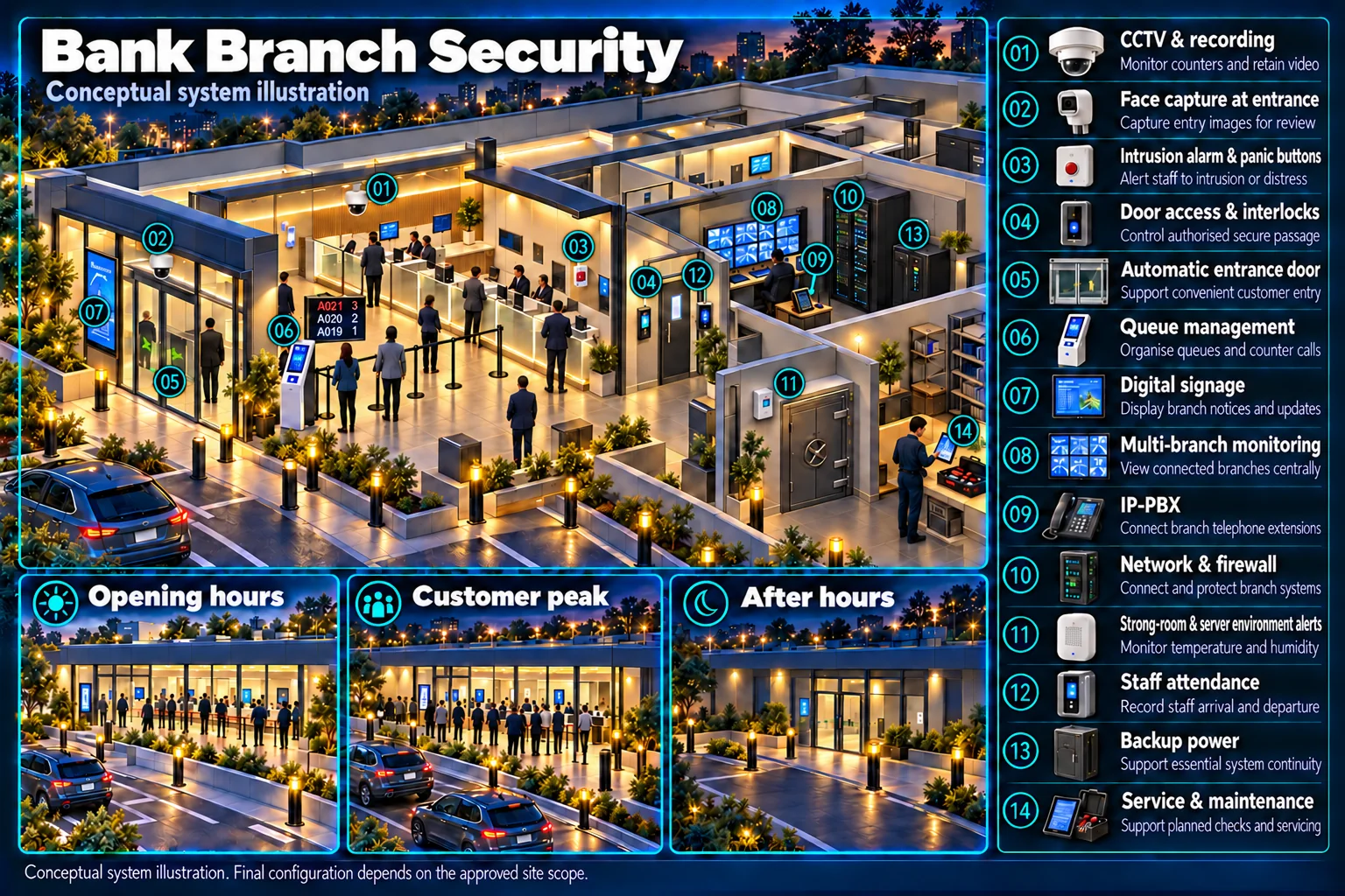 Bank branch security – system diagram