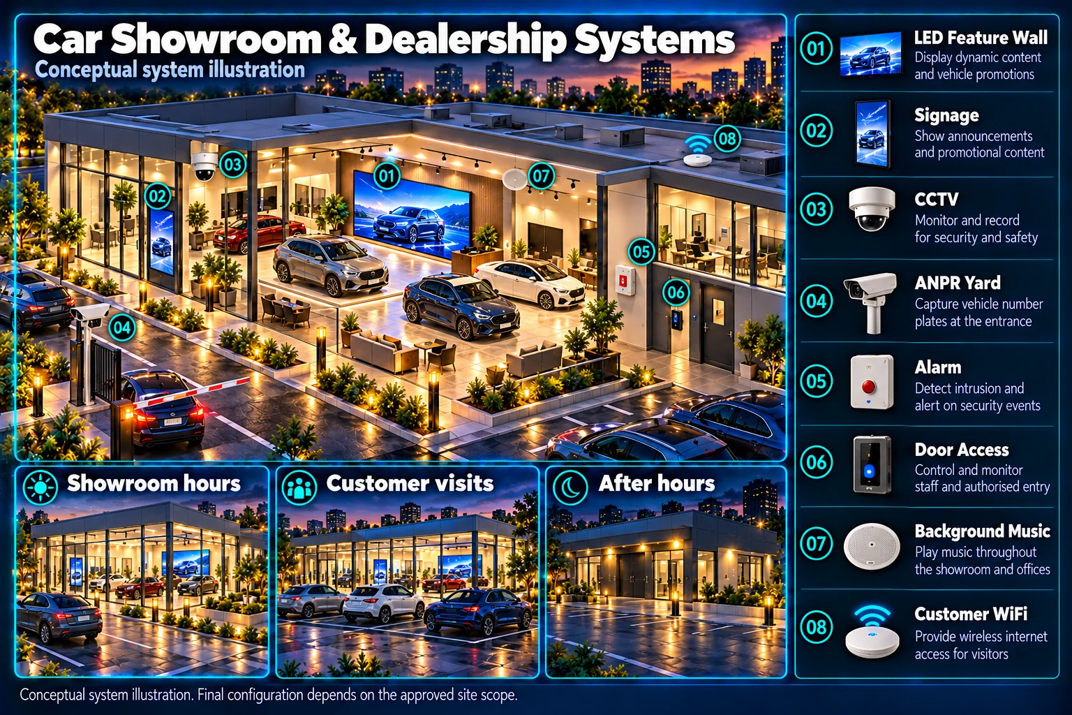 Car showroom & dealership systems – system diagram