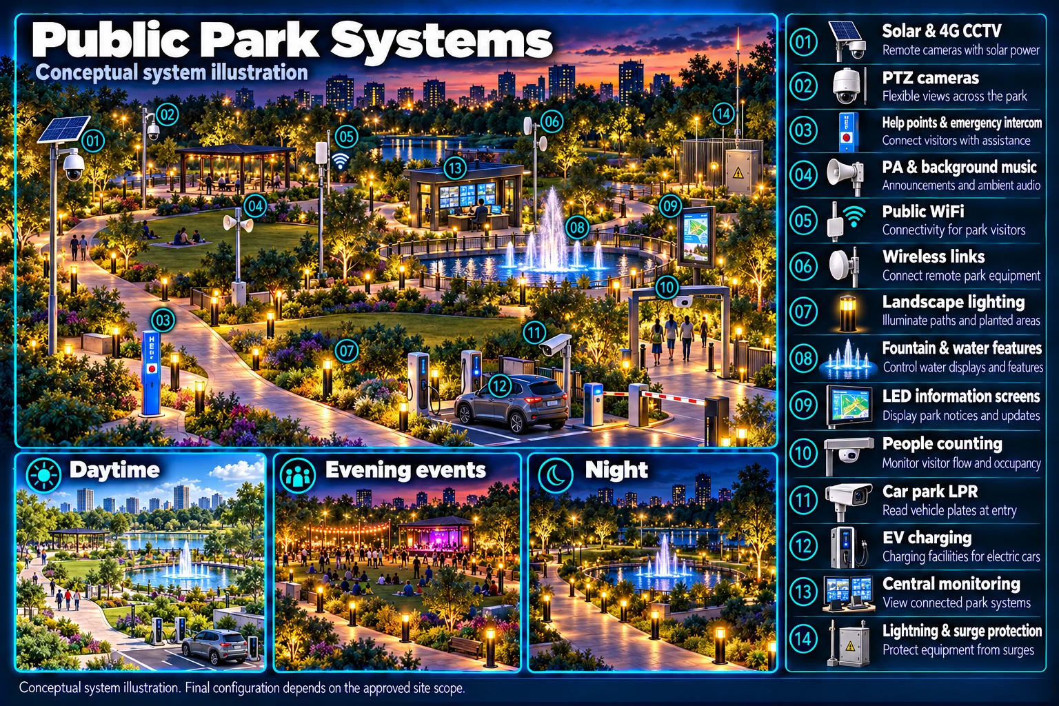 Public park systems – system diagram